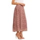 thumbnail image 4 of Falda Floral Inspire Chic para Mujeres 2026 A Línea de Cintura Alta Casual Boho Verano Midi Falda M Roja, 4 of 6