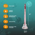 thumbnail image 2 of Juego de 12 velas CANDYAX, 20 cm, con forma de sangre, sin goteo, 2 of 7
