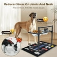 thumbnail image 5 of X-Large Elevated Dog Bowls for Extra Large Dogs with Mat,Raised Dog Bowl Stand for Large Breed Adjusable Height Dog Feeder with Two 3L(&eth;&eth;&, 5 of 5