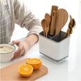 thumbnail image 2 of Home Magic Soporte para utensilios de cocina, escurridor de cubiertos, soporte para utensilios de cocina de 3 compartimentos, organizador para fregadero para la cocina, organizador de cubiertos,, 2 of 7