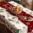 thumbnail image 3 of Christmas Tablecloth Rectangle 60 x 84 Inch, Christmas Table Cloth, Snowman Tablecloth Winter Xmas Santa Tablecloths for Kitchen Dining Decor, 3 of 8