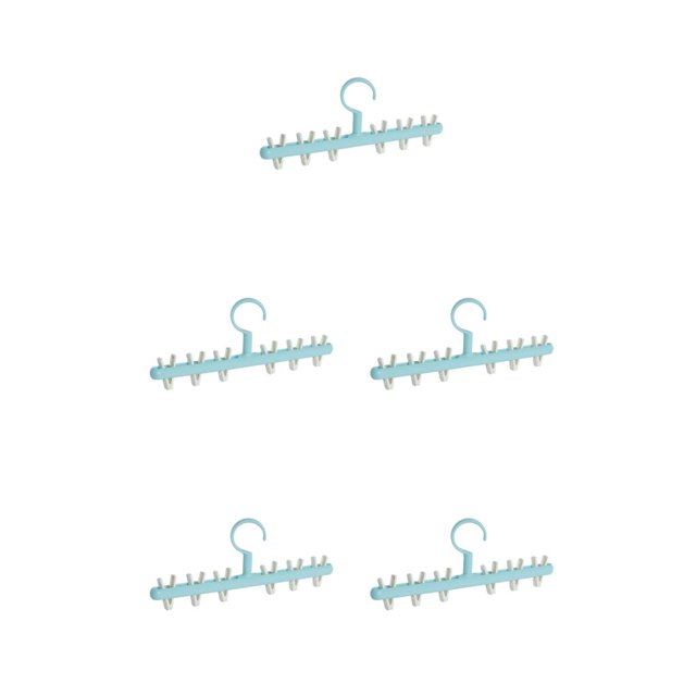 Inteprter Percha de plástico para ropa de secado, ropa interior a prueba de viento, gancho desmontable, Clip para dormitorio, Hotel, armario, azul y Type2 NO2 Inteprter CBP485798