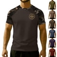 thumbnail image 5 of America 250th Anniversary Shirt Men Camo Raglan Sleeve Independence Day Patriotic T-Shirt, 5 of 5