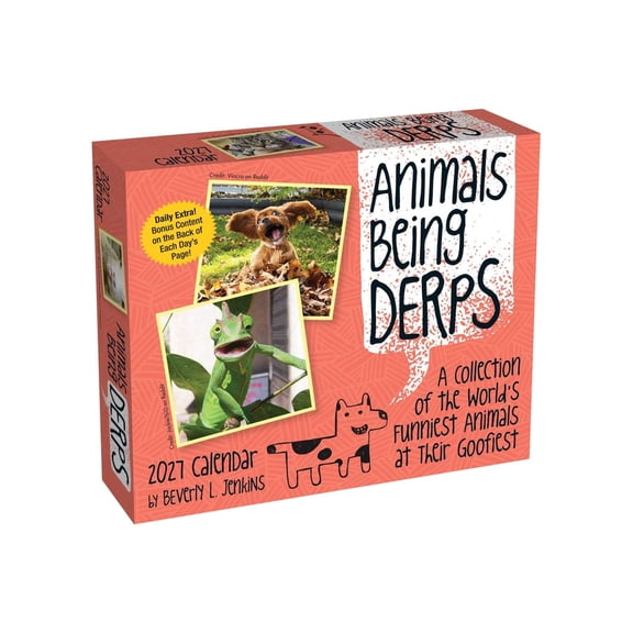 Animals Being Derps 2027 Day-To-Day Calendar, (Paperback)