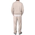 thumbnail image 4 of New Men Waffle Fitness Sports Set Breathable Long Sleeve Jacket Elastic Waist Pants Casual Outdoor Tracksuit Jogging Suit for Male 2-Piece Fashionable Sportswear Sets, 4 of 4