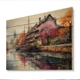 thumbnail image 2 of Designart "In Strasbourg French Canal wall art I" Cityscapes Print on Natural Pine Wood, 2 of 5