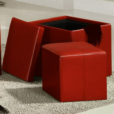 Chelsea Lane Ladd Storage Ottoman Cube - Walmart.com This button opens a dialog that displays additional images for this product with the option to zoom in or out. - Chelsea Lane Ladd Storage Ottoman Cube - Walmart.com