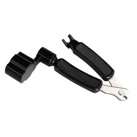 Emlimny 1 Pack Guitar String Winder Guitar String Cutter and Bridge Pin Puller, 3 in 1 Guitar Tool Guitar Accessories