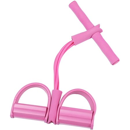 4 Tube Feet Sit Ups Pedals, Multi-Functional Resistance, Yoga Straps Elastic Drawcord for Abdomen/Waist/Arms/Legs Resistance Band Abdominal Trainer