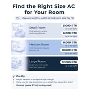 Windmill 6,000 BTU Window Air Conditioner - Lite Series - Quiet & Smart, Cools up to 250 Sq. Ft. - App/Wi-Fi, Remote Control, Voice