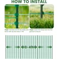 thumbnail image 6 of Temporary Fence, Snow Fence, 40" x50' Plastic Mesh with 13-Pack Steel Stakes for Outdoor Dog & Animal Barrier, 6 of 6