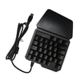 thumbnail image 1 of Gaming Keypad, 35 Keys One Handed Keyboard Ergonomic Blue Switch  For Work, 1 of 8