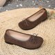 thumbnail image 3 of Zapatos Suaves para las Mujeres Cómodos de Moda Casual Primavera Color Sólido Plano de Tacón Bajo Zapatos Bowknot para las Mujeres, 3 of 8