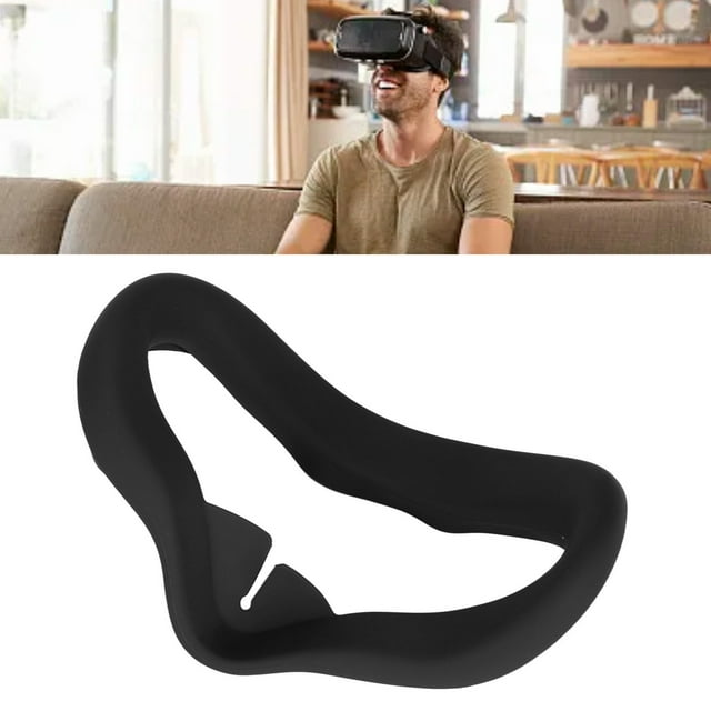 Cache-œil en Silicone pour VR, Ajustement Parfait Confortable, Coussinet de Remplacement pour VR Résistant aux Rayures pour Accessoires VR Noir, Gris Blanc, Bleu, Rouge