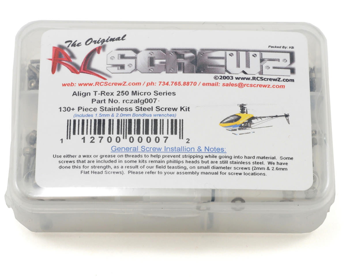 REDCAT RACING EARTHQUAKE 8E RC SCREWZ STAINLESS STEEL SCREW SET RCR018