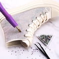 thumbnail image 2 of 1440Pcs/Bag Sparkling Nail Art Rhinestones White AB Transparent Glass Rhinestones for Stunning Nail Designs, 2 of 9
