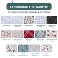 thumbnail image 3 of Regency Heights King Size Cotton Flannel Sheet Set, 4-Piece Flannel Bed Sheets King, 100% Cotton Bed Sheets Set with Deep Pocket, Sweet Woodland, 3 of 8