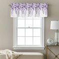 thumbnail image 3 of Purple Eucalyptus Leaves Kitchen Curtain Valances for Windows Farmhouse Short Curtains, Watercolor Floral Leaf Plants Rod Pocket Valance Curtain for Bedroom Cafe Living Room 60"x18", 3 of 8