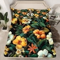 thumbnail image 2 of Homewish Boys Girls Chic Floral Flowers 4pcs Bed Sheets,Exotic Style King Sheets,Vintage Aesthetic Super Cozy Sheet Set,Super Cozy Room Decor, 2 of 7