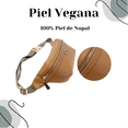 thumbnail image 4 of Cangurera De Piel Vegana De Nopal Marron GLOWA Cangurera, 4 of 9