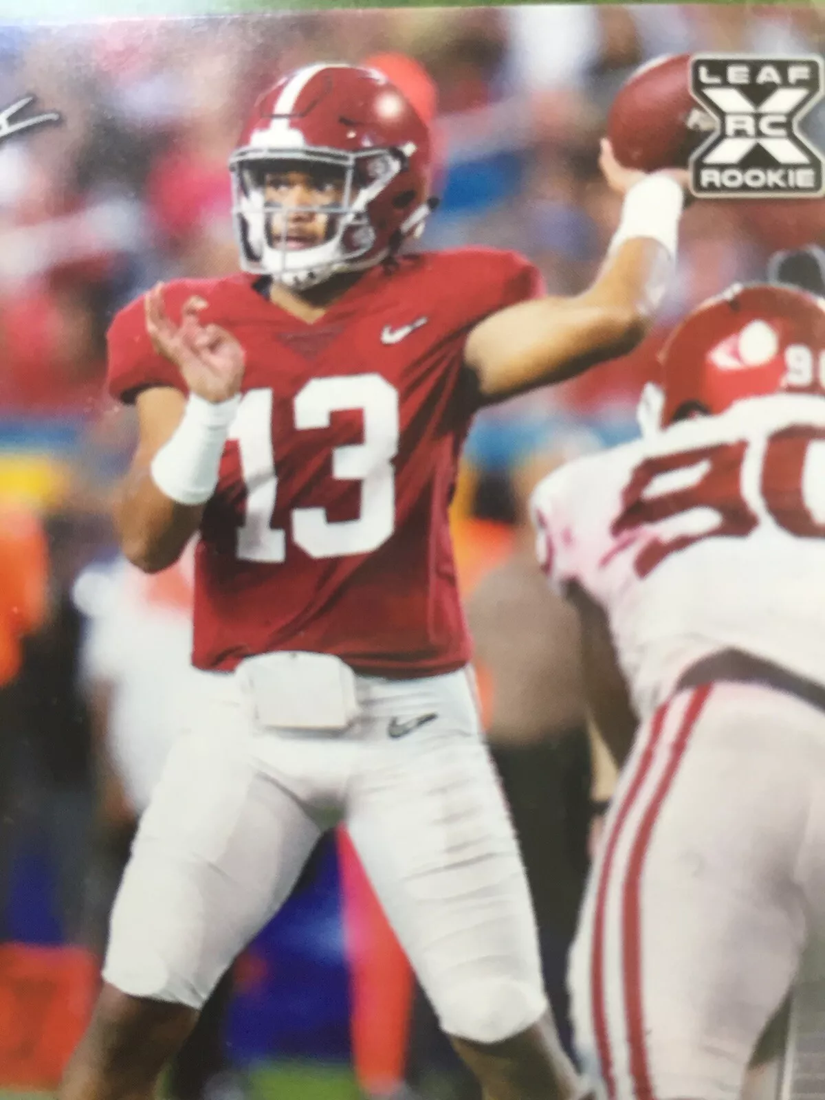 TUA TAGOVAILOA ROOKIE CARD JERSEY #13 ALABAMA RC 2020 Leaf Draft Football