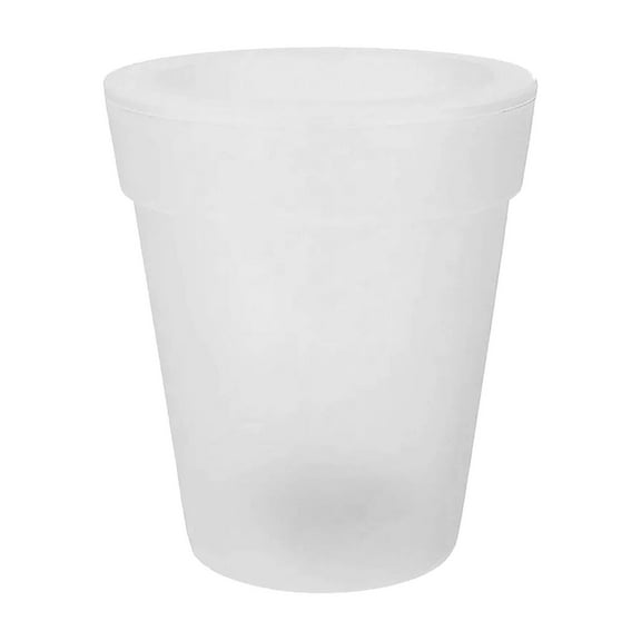 Solar Flower Pot Lights Outdoor - Waterproof LED Glowing Planter for Garden & Patio | Auto-Illuminated Decorative Flowerpot for Yard, Pathway & Balcony Decor