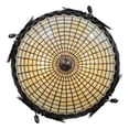 thumbnail image 3 of Meyda Tiffany Greenbriar Oak 2 Light Semi-Flush Mount, 3 of 7