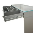 thumbnail image 3 of Impressions Vanity Slay Station Naomi Vanity Desk with 2 Layers of Preset Dividers (Silver), 3 of 5