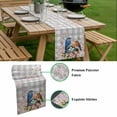 thumbnail image 5 of Birds Floral Table Runner - 36 Inch Long, Kitchen Dining Table Runner Dresser Scarves, Farmhouse Country Pink Flower Leaf Grey Plaid Farmhouse Decor for Coffee Tables Wedding Party Banquet, 5 of 8