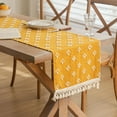 thumbnail image 2 of Boho Burlap Table Runner With Tassels, Spring Summer Kitchen Dining Table Decoration for Indoor Outdoor Home Farmhouse Decor 13X72 inches, 2 of 7