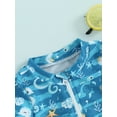 thumbnail image 6 of Musuos Toddler Boys Rash Guard Swimwear 3 6 12 24M 3T Cartoon Marine Life Print Short Sleeve Swimsuits Front Zipper Bathing Suits, 6 of 10