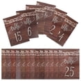 thumbnail image 2 of 25pcs Wooden Table Numbers Signs for Weddings, Events, and Restaurants Double Sided Display Centerpieces Rustic Wood Wedding Table Number Holders, 2 of 5