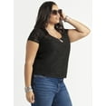 thumbnail image 2 of Jessica Simpson Women's Plus Yeil Surplice Top, Sizes 0X-4X, 2 of 6