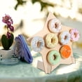 thumbnail image 3 of CIMAXIC Wedding Wooden Donut Display Stand For Wedding Party Multi-Functional Dessert Holder Detachable Donut Rack For Sweet Table Decor,14.57"X14.57"X4.92", 3 of 4