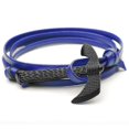 thumbnail image 3 of Nuevas pulseras de moda con hacha negra para hombre, cadena de cuero doble, paracor, 2, 3 of 5