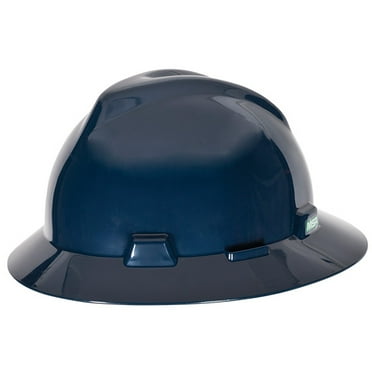 MSA V-Gard® Slotted Hat w/ Fas-Trac® Suspension, Dark Blue, 1/Each