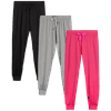 Sweet Hearts Girls' Sweatpants - 3 Pack Lightweight Super Soft Joggers (Size: 5-18)