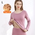 thumbnail image 2 of Sonducket Ropa interior térmica para mujer, ropa interior térmica gruesa para invierno, para clima frío, elástica, parte inferior larga, conjuntos de Pijama Púrpura/Superior/L Sonducket AP013086-13B, 2 of 6