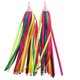 thumbnail image 1 of Serpentinas de bicicleta, serpentinas de manillar de bicicleta, serpentinas de poliéster coloridas, empuñaduras de bicicleta, serpentinas con borlas, decoraciones para bicicletas para niños, 1 of 5