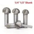 thumbnail image 4 of BUYISI 1/2" 1/4" Shank 2 Flute Round Bottom Router Bits Milling Cutter For Woodwork 1/4*1/2, 4 of 6
