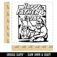 thumbnail image 2 of Happy Father's Day Silverback Gorilla Ape Dad Self-Inking Rubber Stamp Ink Stamper - Blue Ink - Large 1-1/2 Inch, 2 of 7