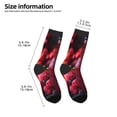 thumbnail image 2 of Fuzoiu Berry Infused Refreshment Print Kids Socks For Boys Girls,Grip Crew Socks with Non Slip,Lightweight Stretch Crew Socks,Toddlers Crew Boot Socks, 2 of 5