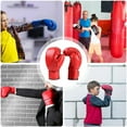 thumbnail image 6 of SSNTSY Boxing Gloves Training Sparring Red Universal PU Leather Training Gloves for Men Women Heavy Punching Bag, 6 of 7