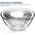thumbnail image 4 of 14-Piece Glass Bowls with Lids, Glass Salad Bowls Set - for Baking, Cooking, Meal Prep and Kitchen Food Storage - Nesting and Microwave Safe, 4 of 5