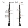 thumbnail image 4 of Glarry Beginner 17-Key B Flat Clarinet Kit with Case Mouthpieces,Black, 4 of 9