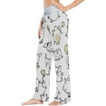thumbnail image 2 of Women Pajama Pants Lounge Pants Long Stretch Comfy Sleepwear Pig Freehand, 2 of 7