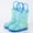 Sky Blue, variant on Luogg Toddler Rain Boots Baby Rain Boots Short Rain Boots For Toddler Easy On Lightweight Snow Boots for Girls Size 12-18 Months