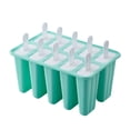 thumbnail image 1 of Molde para paletas, moldes para paletas, 10 piezas de moldes para paletas de silicona, molde para paletas sin BPA, reutilizable de fácil liberación, para hacer paletas (verde)-verde-10 moldes Sincero Electrónica, 1 of 5