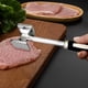 thumbnail image 1 of Ablandador de carne de doble cara, herramienta de cocina de aleación de aluminio de 26,5x4 cm, mango antideslizante pulido a espejo, clavos cóncavos para filete de pollo y ternera, martillo de carne, 1 of 4