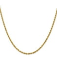 thumbnail image 2 of 14K Yellow Gold Rope Chain Styles Necklace 2.5 mm Diamond-Cut 30 inch, 2 of 4
